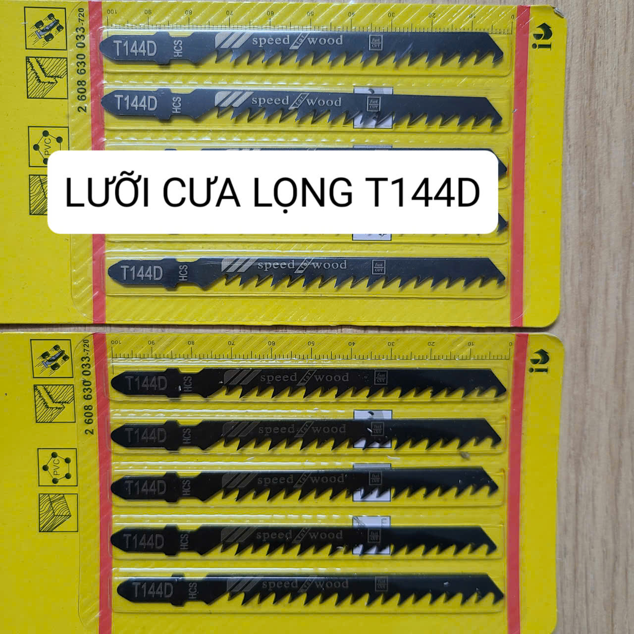 Bộ gồm 5 cái lưỡi cưa lọng T144D