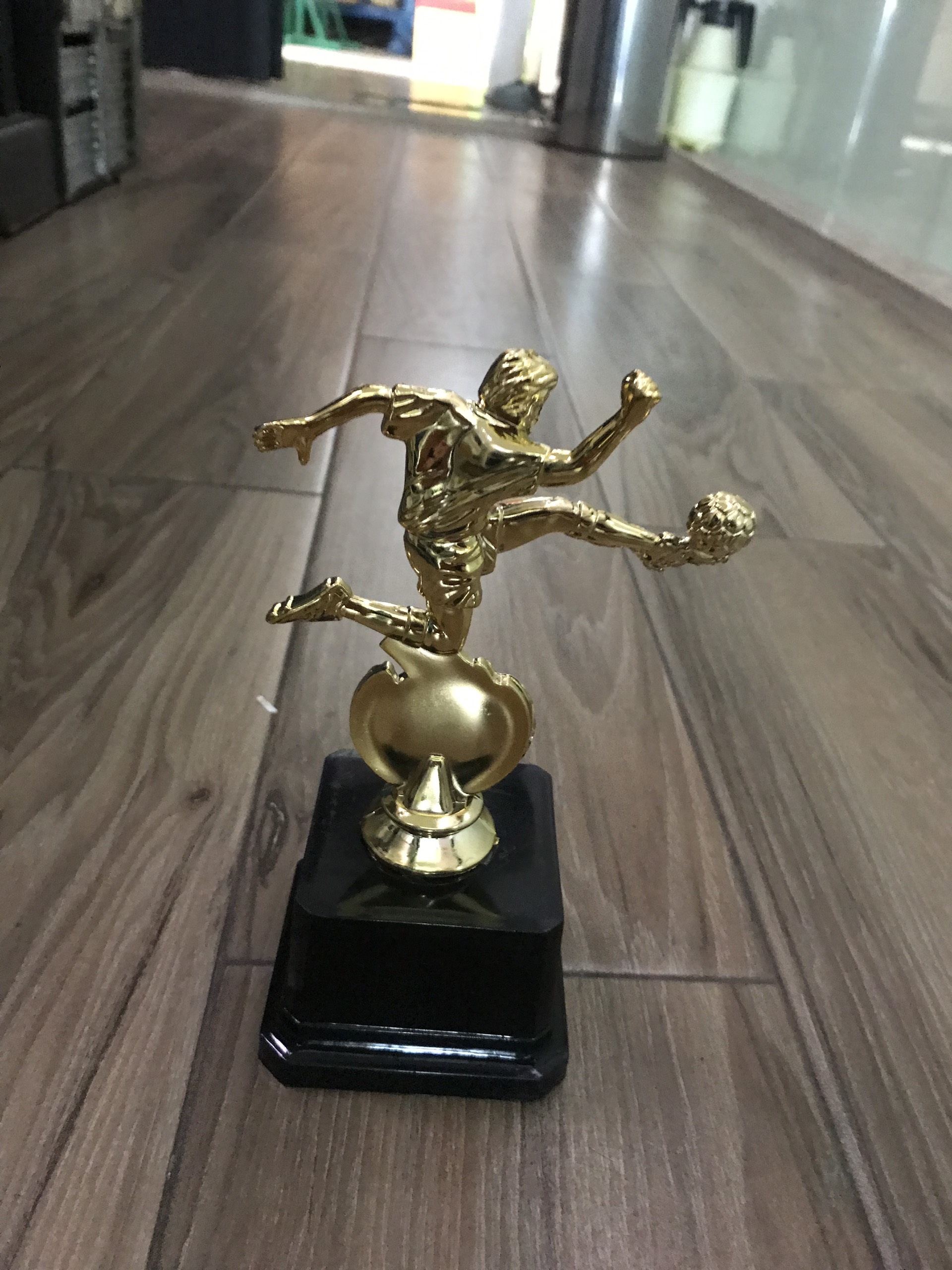 Cup thể thao  bóng đá bằng nhựa (vàng)