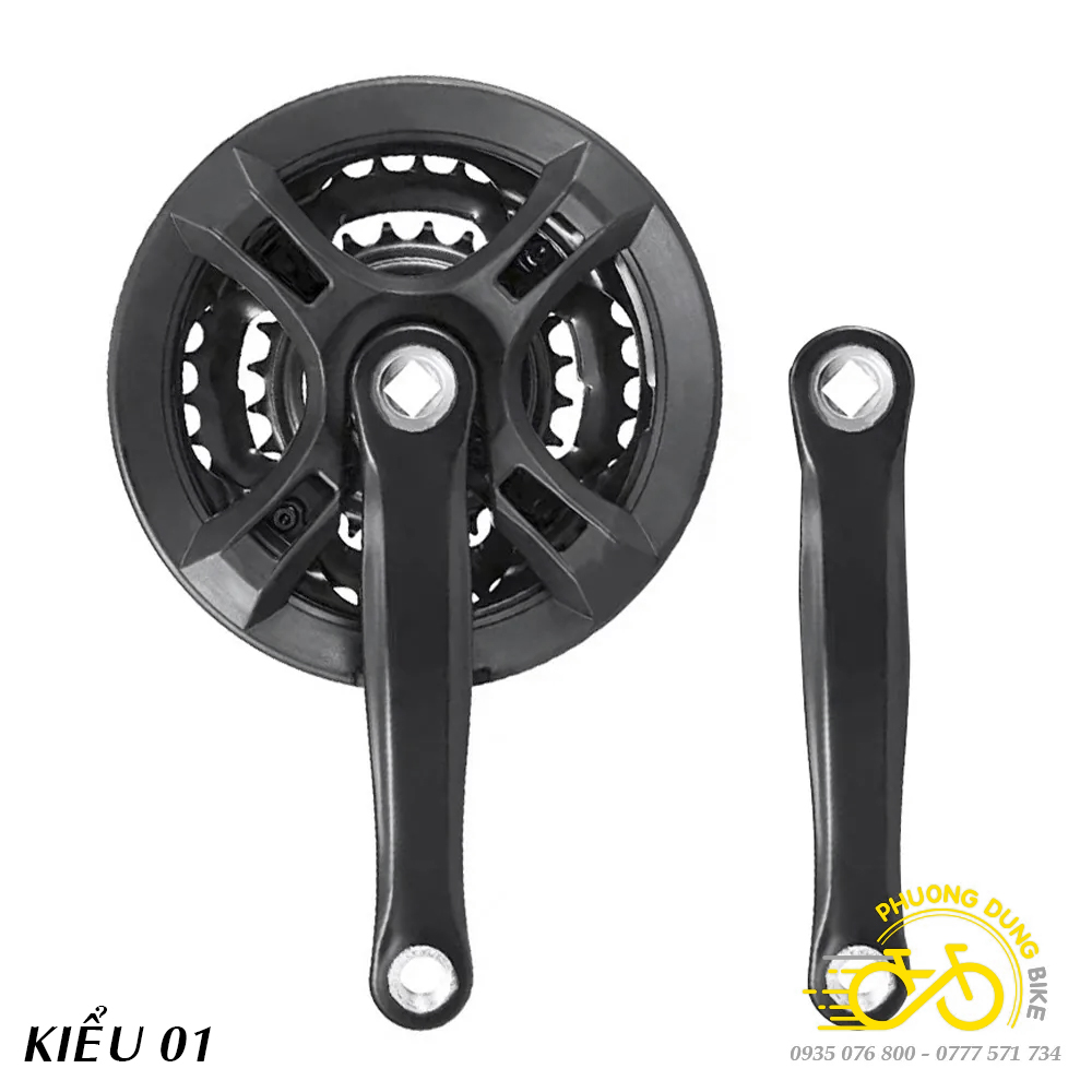 Đùi đĩa (Giò dĩa) xe đạp 3 Tầng 24-34-42T