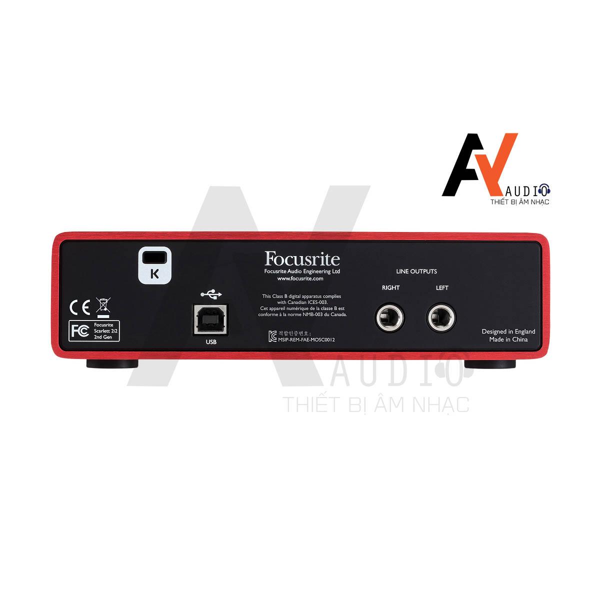 Focusrite Scarlett 2i2 (2nd Gen)