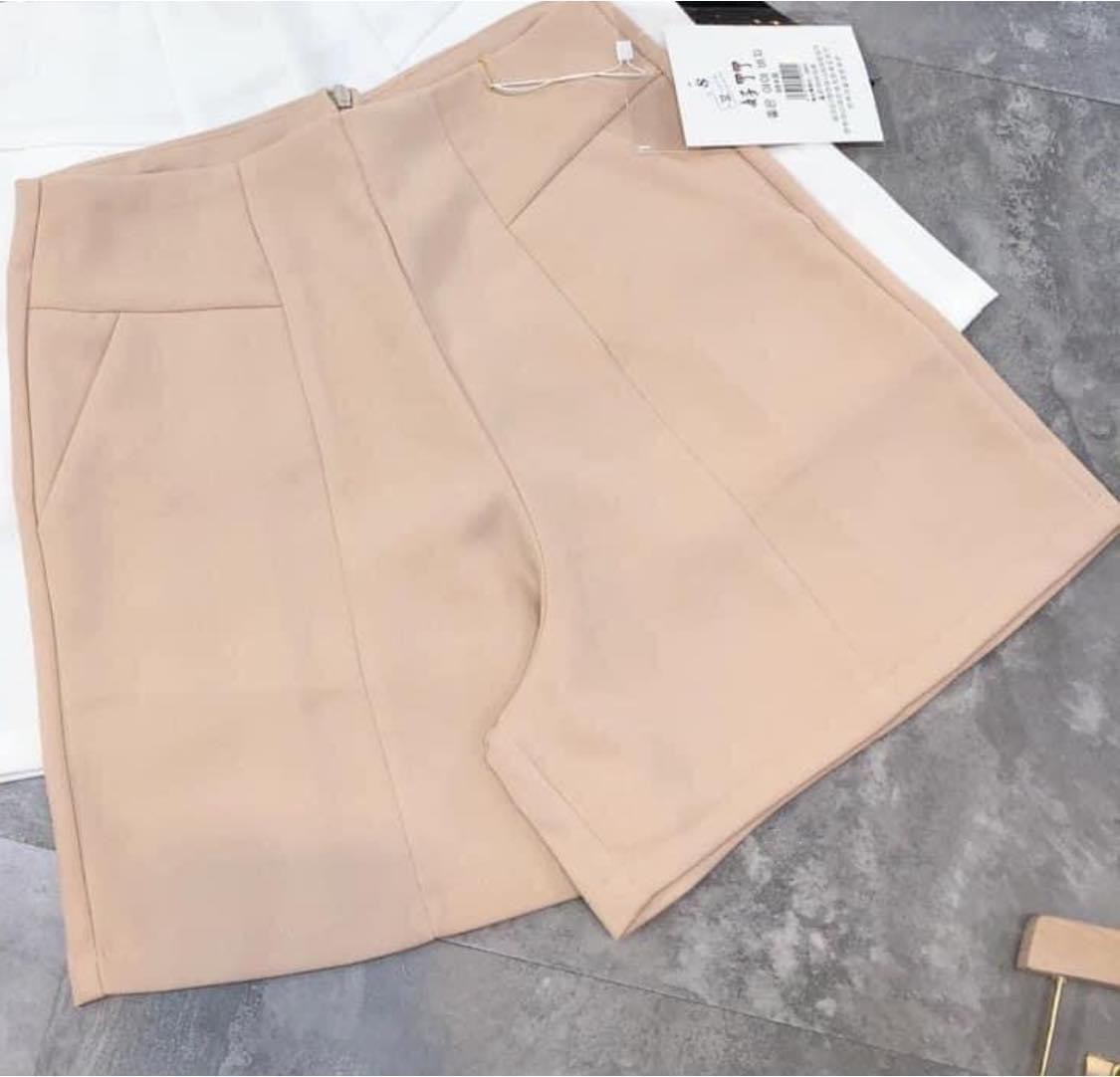 Quần Short Tuyết Mưa Khóa Kéo Sau Sang Chảnh Hot Trend 2020 TTKX0721