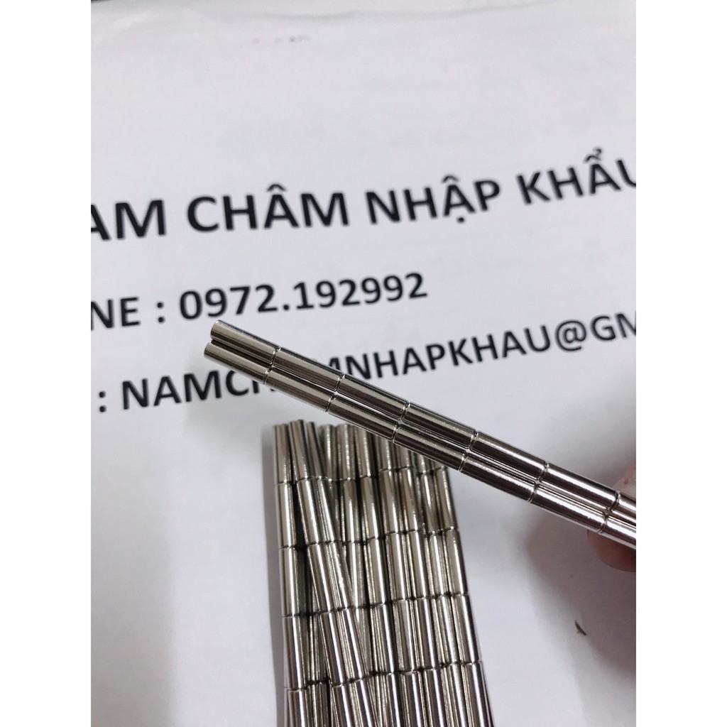 Set 50 viên nam châm dài d3x10mm