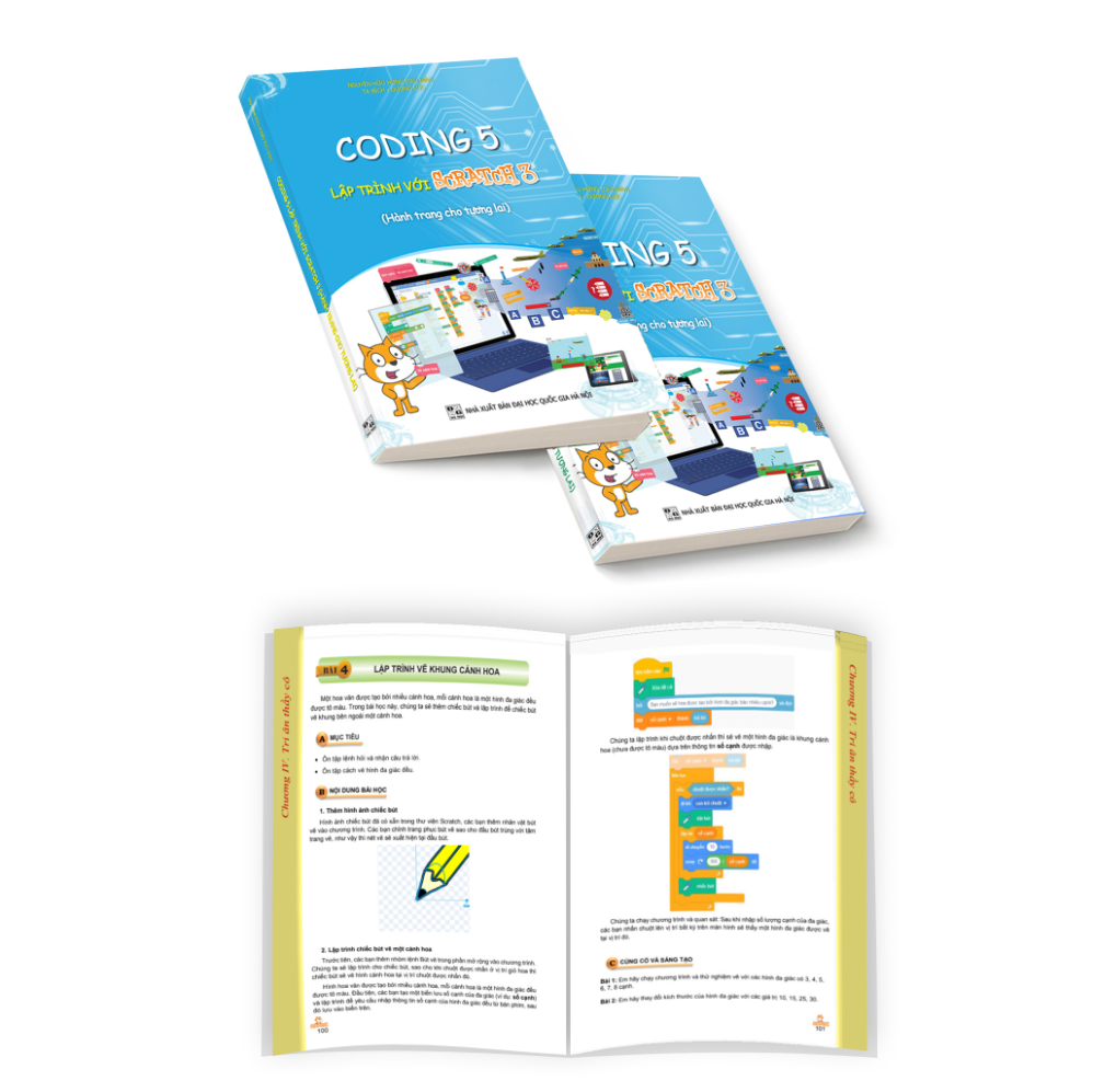Coding 5 lập trình với Scratch 3 (Dành cho học sinh lớp 5)