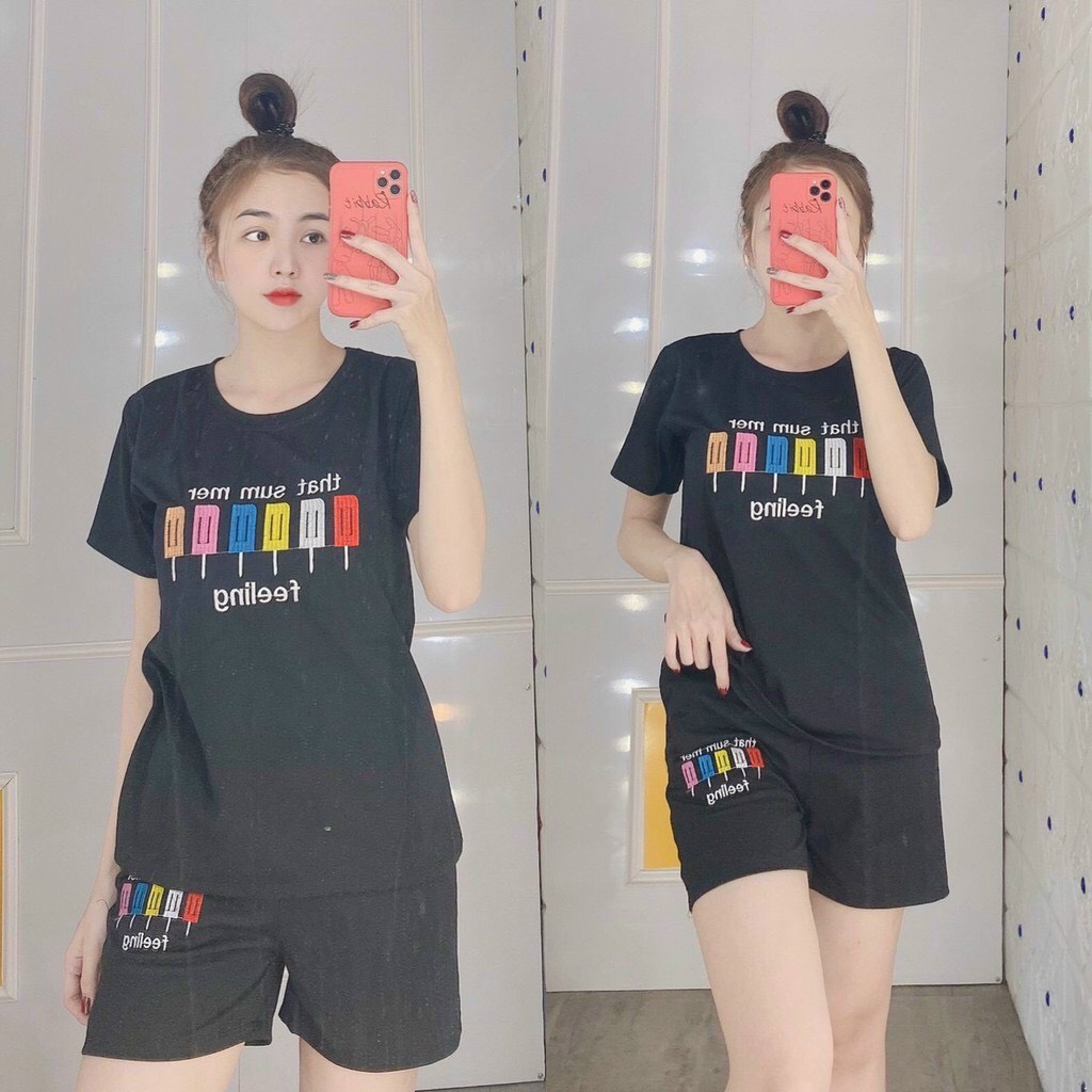 Đồ bộ ngắn nữ mặc nhà siêu xinh vải cotton siêu mát