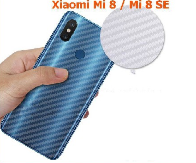 Dán Chống Trầy Carbon Mặt Lưng Cho Xiaomi Mi 8/Mi 8 SE/Mi 6X/ Redmi Note 5 Pro/6a/5 plus/redmi note 7/mimax 3/mi9