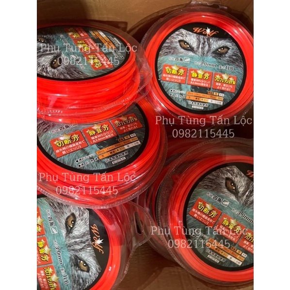 Cuộn cước cắt cỏ vuông 3.5li 450g