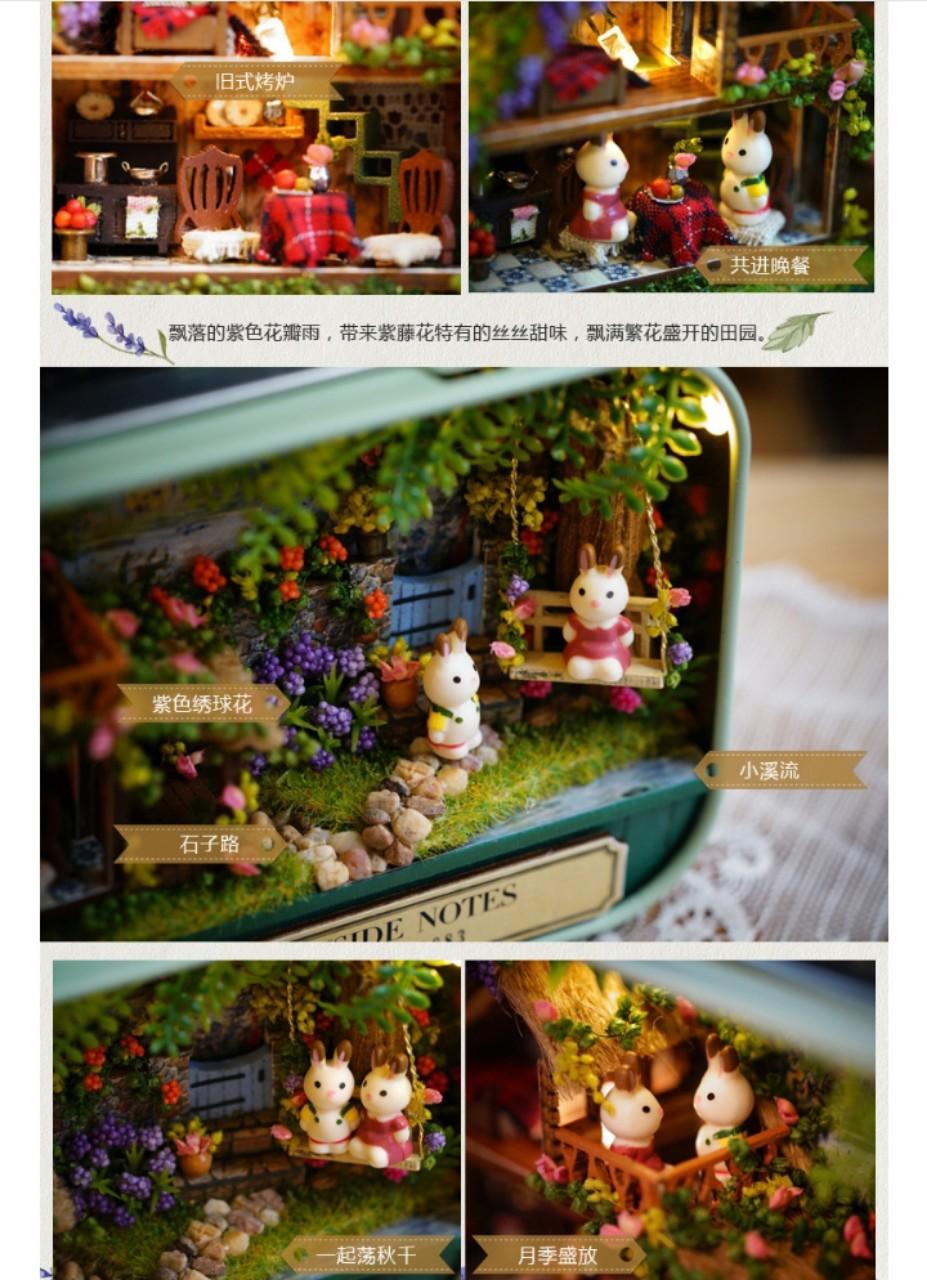 Mô Hình Nhà Gỗ DIY - Box theatre - Countryside Notes