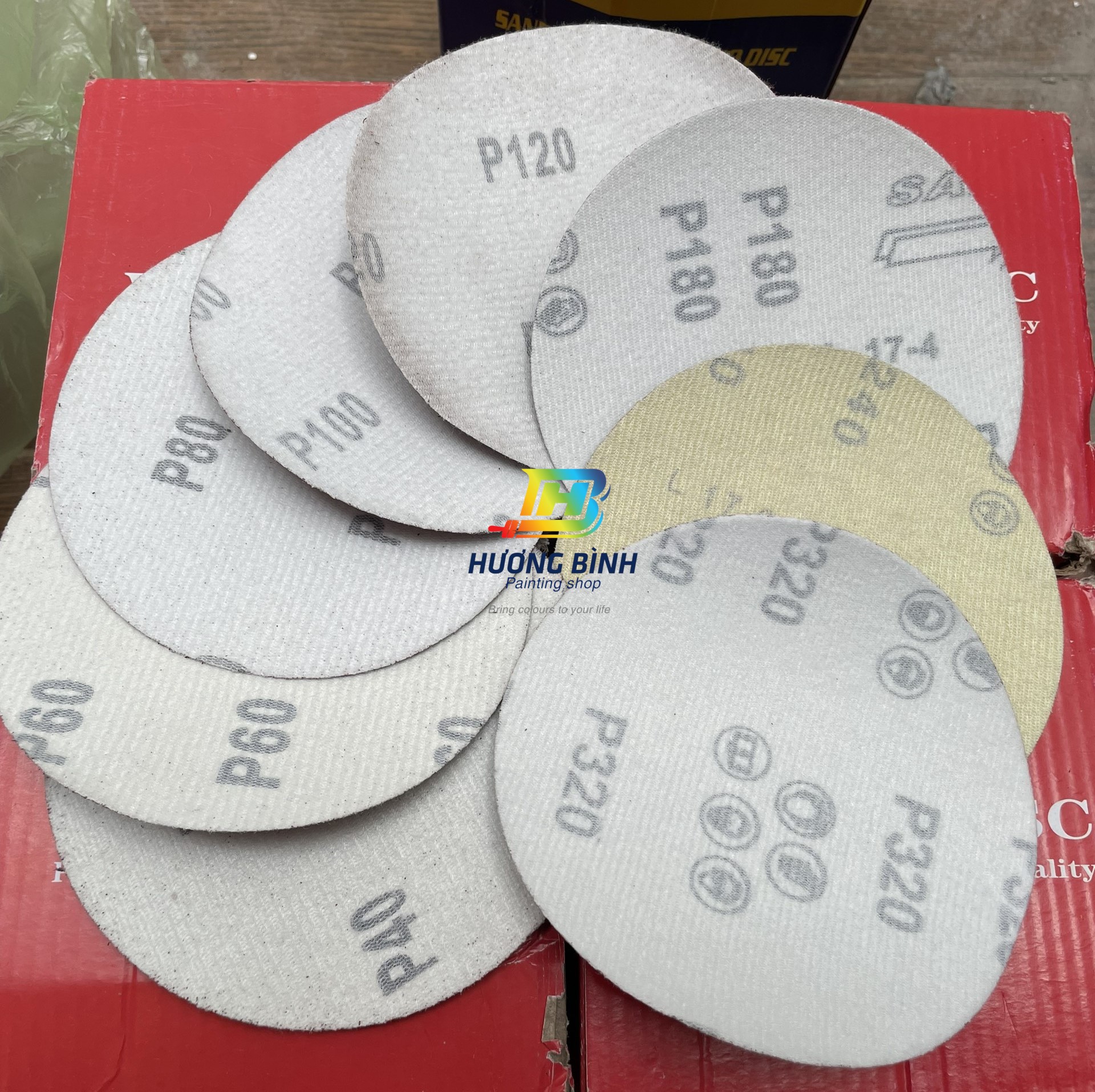 Nhám dĩa tròn không lỗ (125mm - 5inch)