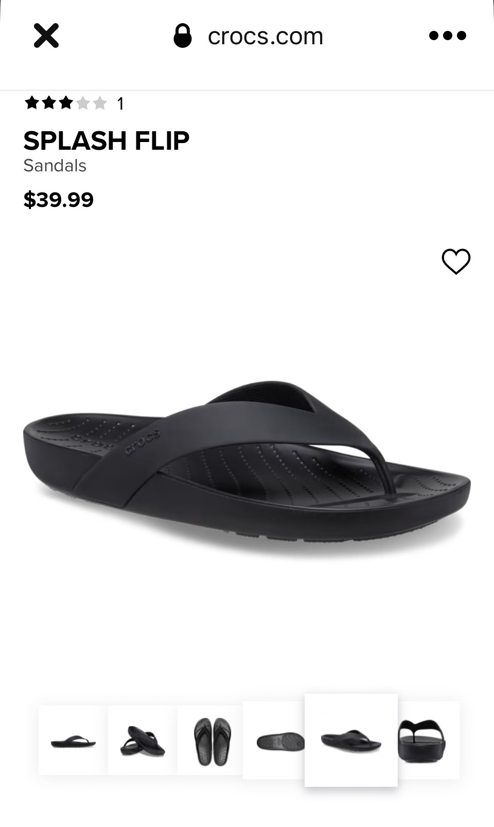 CROCS - Dép xỏ ngón, tông splash Shine cho nữ - PB198