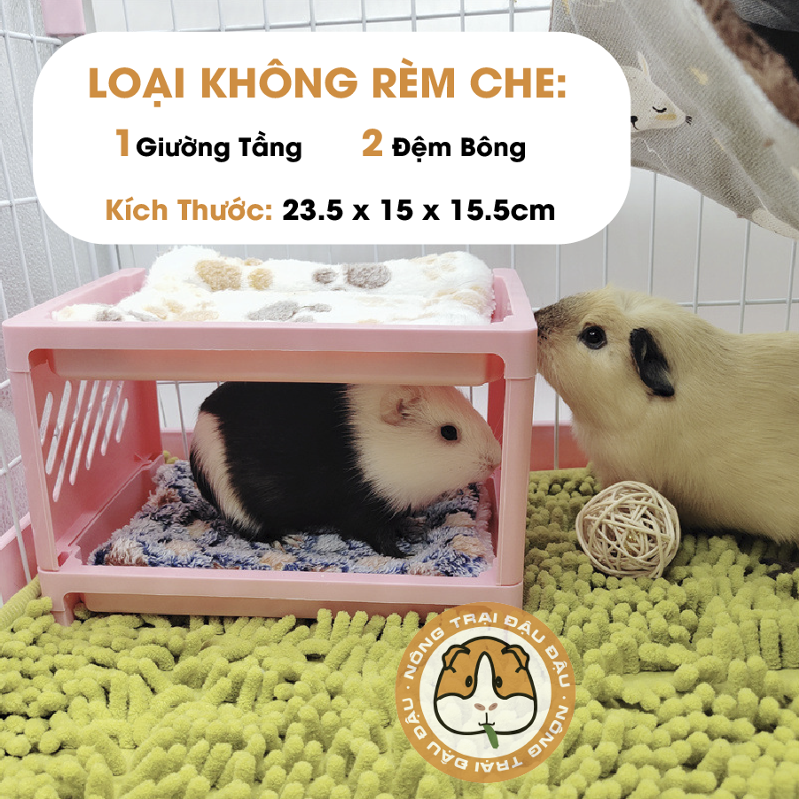 Giường Nằm Cho Bọ Ú Chuột Lang Ấm Cúng