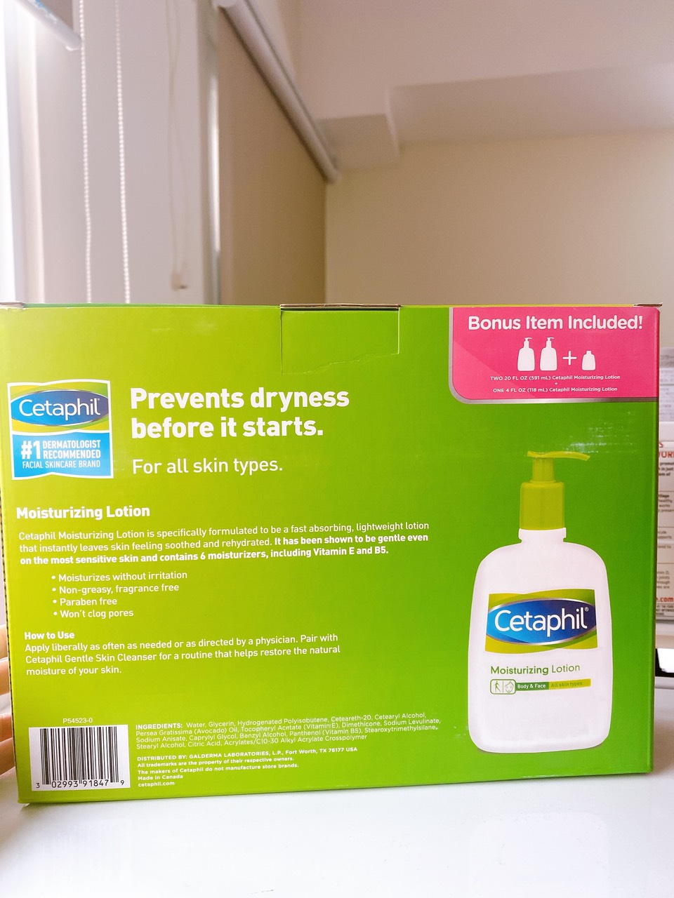 Set 3 Dưỡng Thể Cetaphil Moisturizing Lotion – Mỹ
