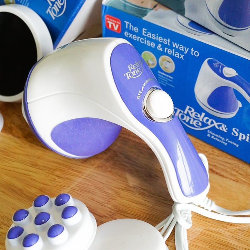 Máy massage cầm tay Relax & Spin Tone 5 đầu đánh tan mỡ bụng