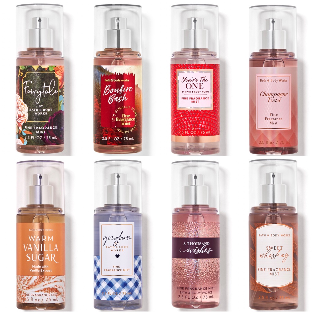 Xịt Thơm Toàn Thân mini ChampagneToast Bath & Body Works 75ml