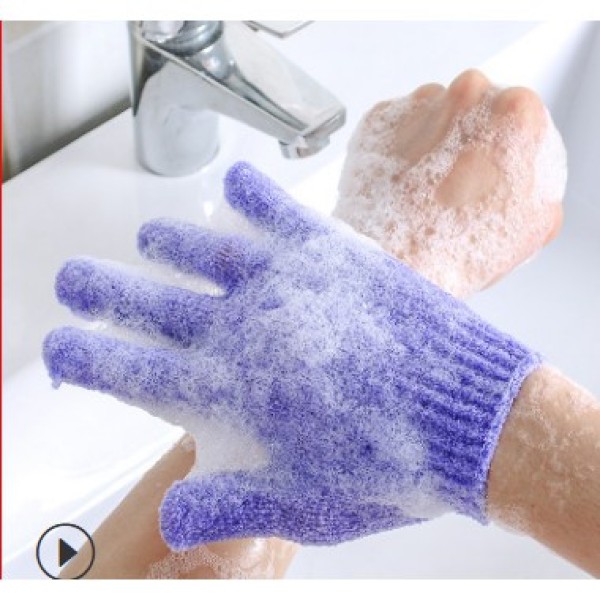 Găng tay tắm tẩy da chết nhiều màu