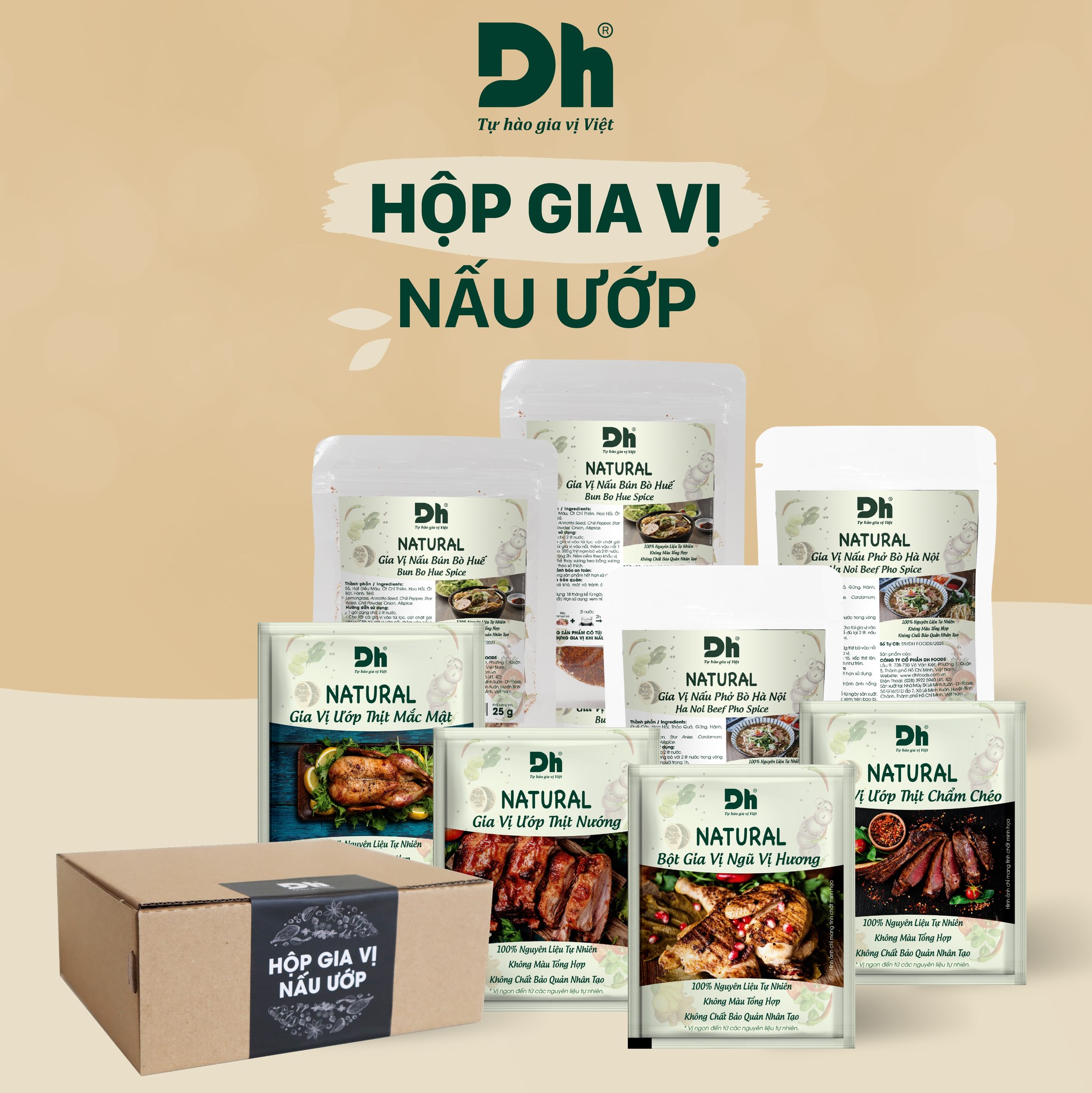 NATURAL GIA VỊ ƯỚP THỊT NƯỚNG 10G