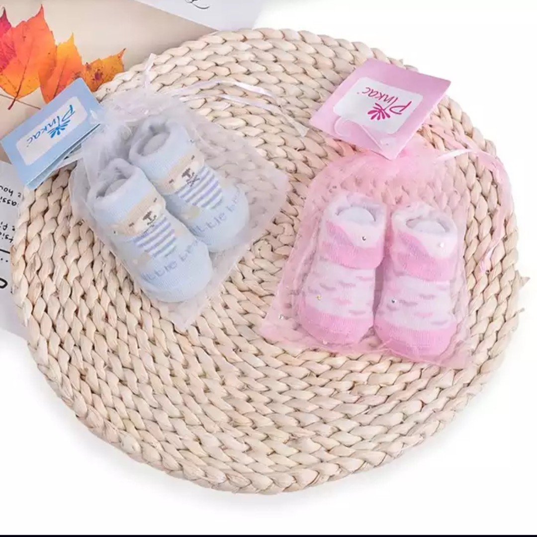 [HCM]Set 2 đôi tất túi lưới cho bé sơ sinh