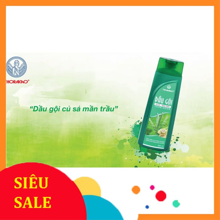 Dầu gội củ sả mần trầu Thorakao 400ml