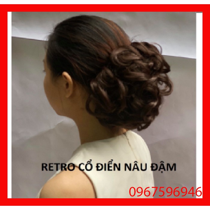 Búi tóc giả đẹp cao cấp quý bà - RETRO CỔ ĐIỂN