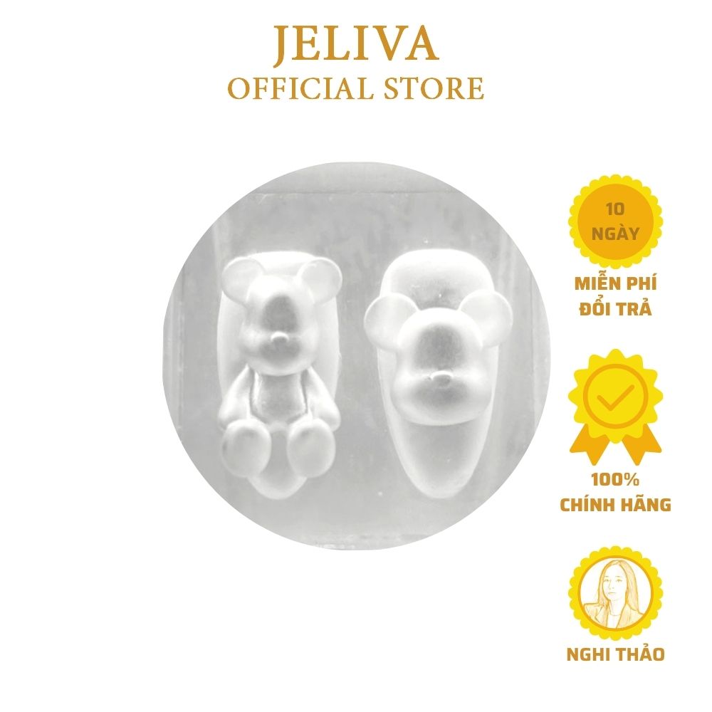 Khuôn silicon nail gấu bearbrick