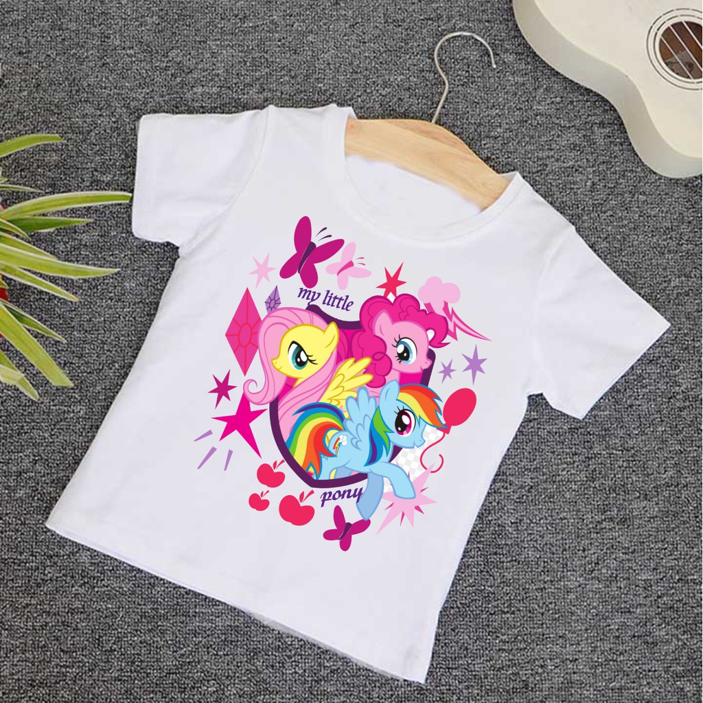 Áo thun in hình ngựa 1 sừng pony bé gái cực thích