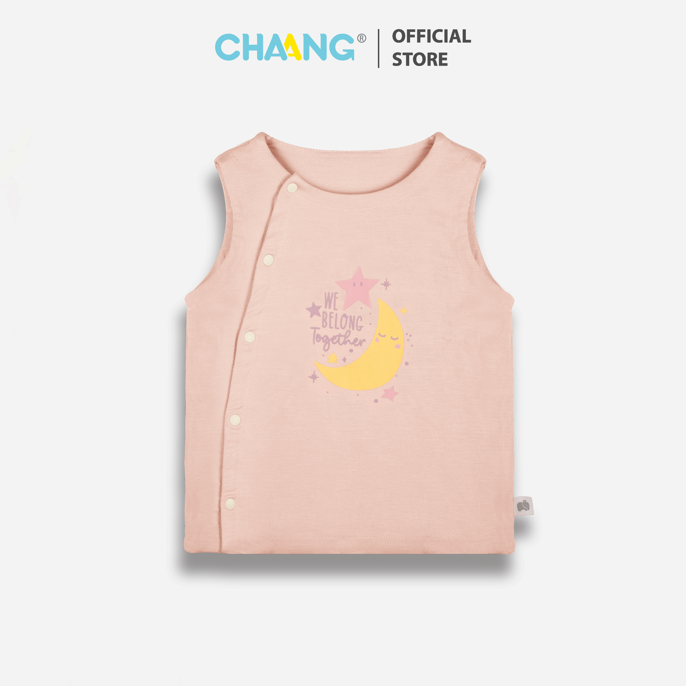 Áo gile cho bé gái cosmos tím nhạt chaang-form nhỏ tăng 2 size