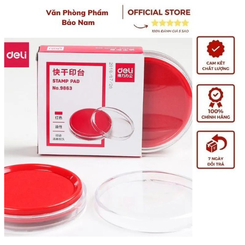 Khay mực dấu tròn deli - 9863