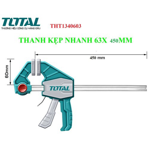 [HCM]CẢO KẸP NHANH 18 INCH TOTAL THT1340603 [THANH KẸP NHANH CHÍNH HÃNG] ETO GIÁ RẺ
