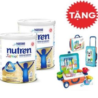 Combo 2 lon sữa bột Nutren Junior cho trẻ từ 1-12 tuổi lon 850g+Bộ Đồ Chơi Vali Cho Bé thumbnail