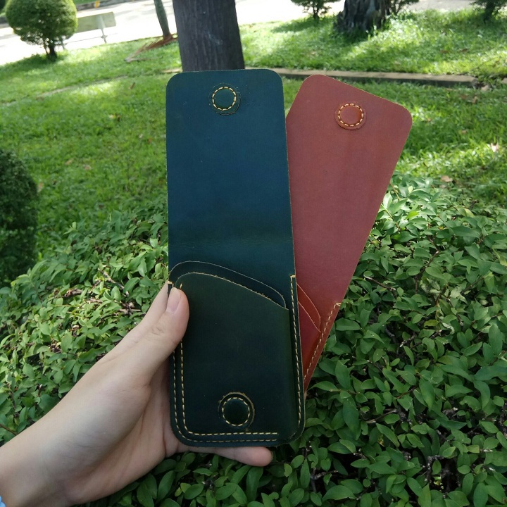 [HCM][ CÓ VIDEO THẬT] Ví sen handmade da bò thật 100%