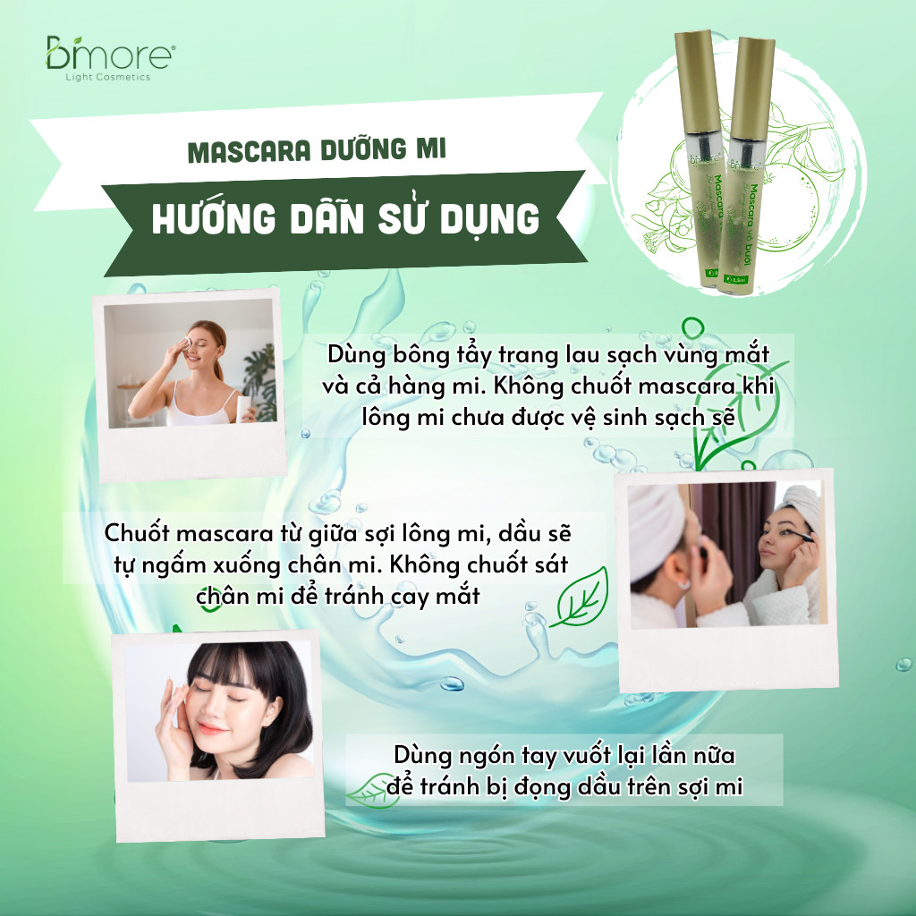 Combo 3 Mascara Dầu Castor Dưỡng Dài Mi Bimore