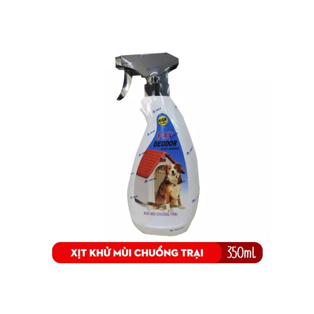 Fay Deodor 350ml Xịt khử mùi và vệ sinh chuồng trại cho chó mèo cưng - Hương xịt khử mùi chó mèo - Long Vũ Pet Food