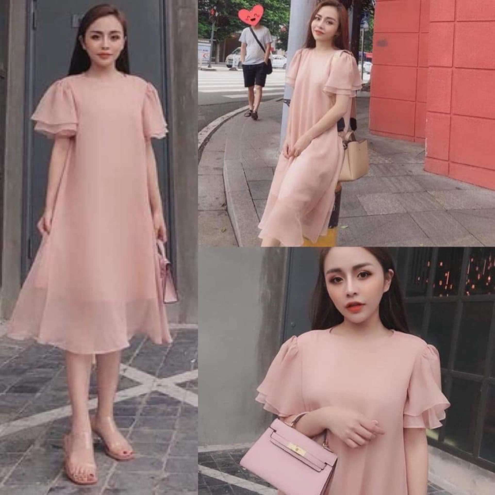 Đầm suông nữ , váy suông nữ tời trang form rộng vải đẹp-mẹ bầu mặc đi làm,đi chơi thoải mái