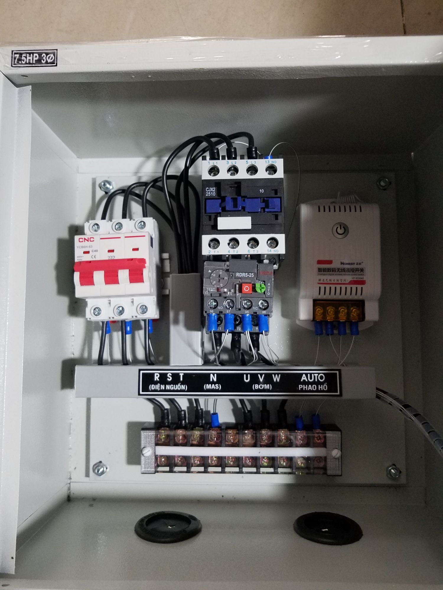 [HCM]Tủ điện 75hp đk từ xa
