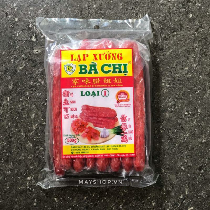 Lạp xưởng Bà Chị Loại 1 (Gói - 1kg)