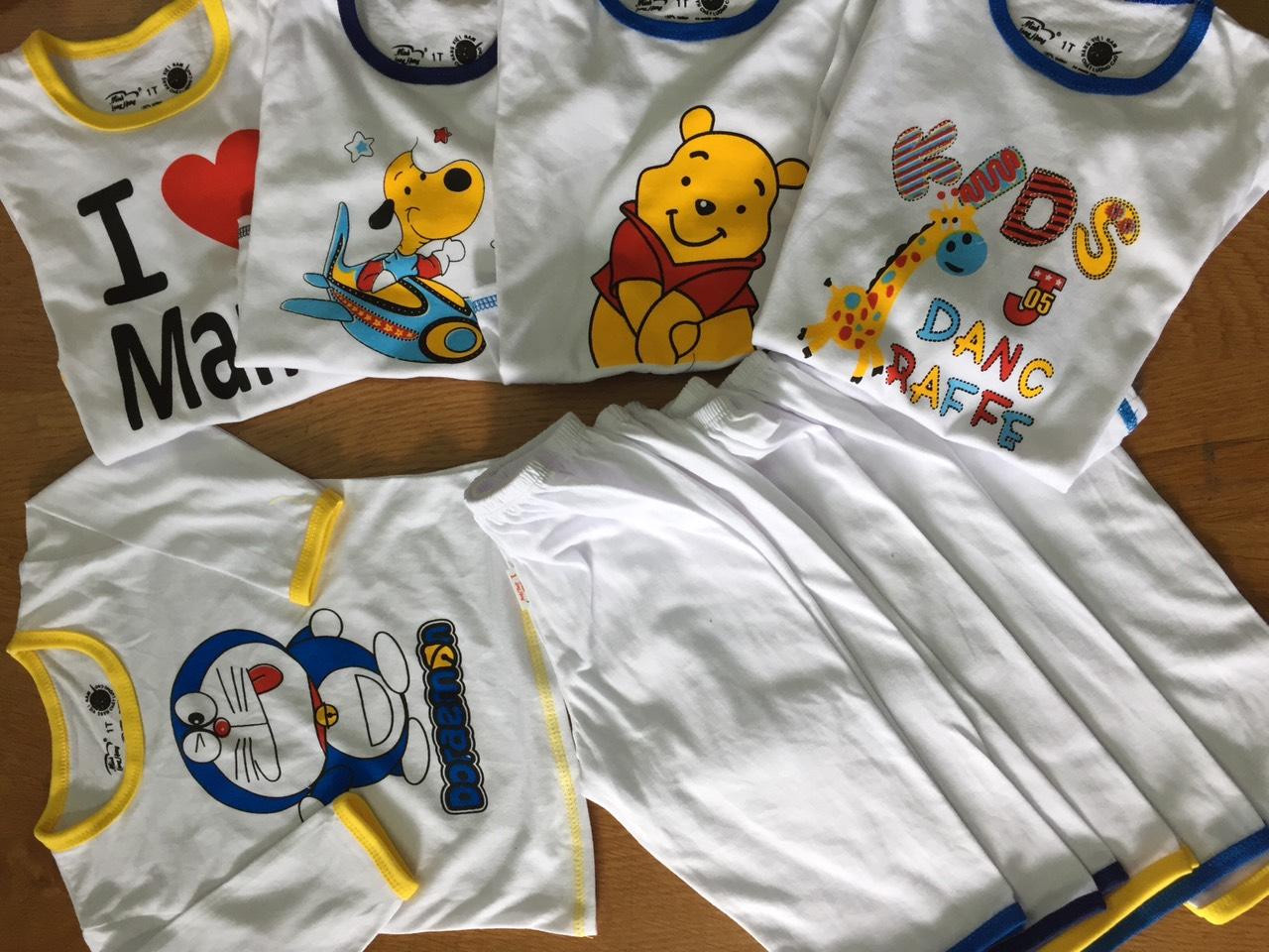 [HCM]Sét 3  Bộ đồ dài tay thun cotton cho bé trai . Sp của cty Minh  Hưng size 6kg đến 45kg
