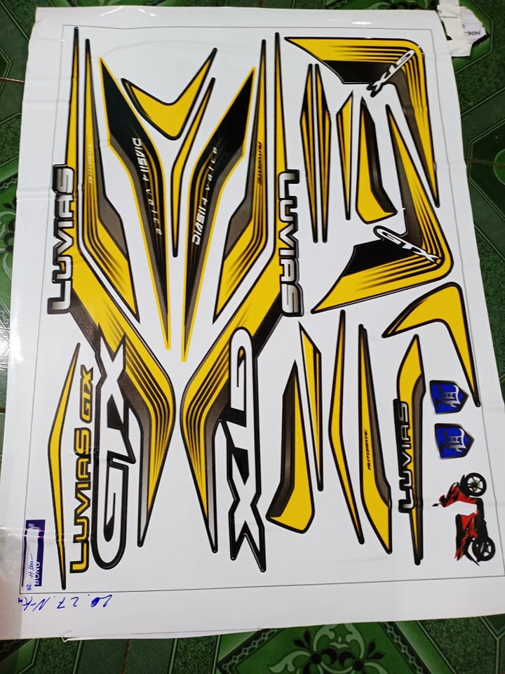 tem rời luvias GTX vàng đen