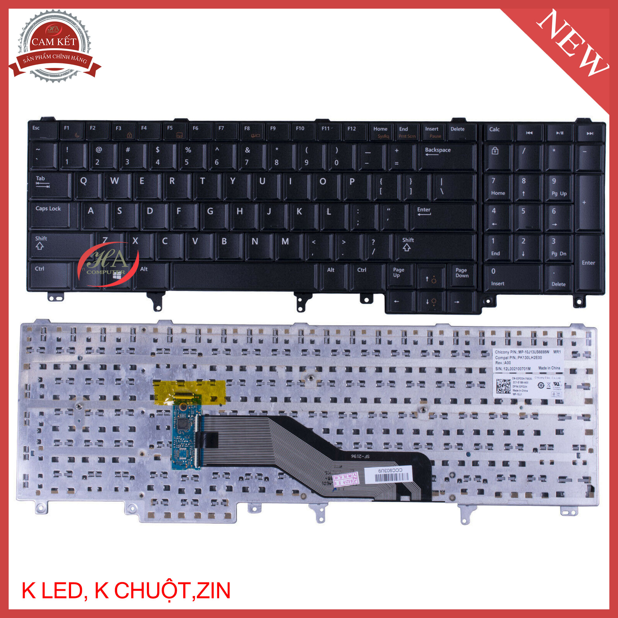 Keyboard Dell Latitude E6520