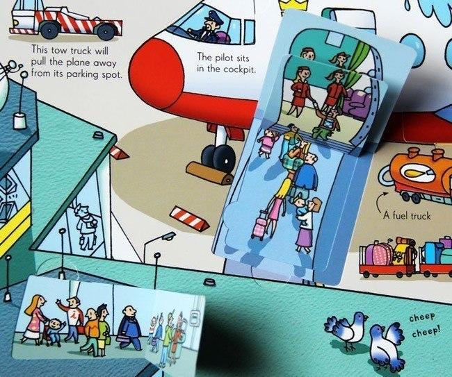 Sách lật giở tiếng Anh: Usborne Look Inside an Airport