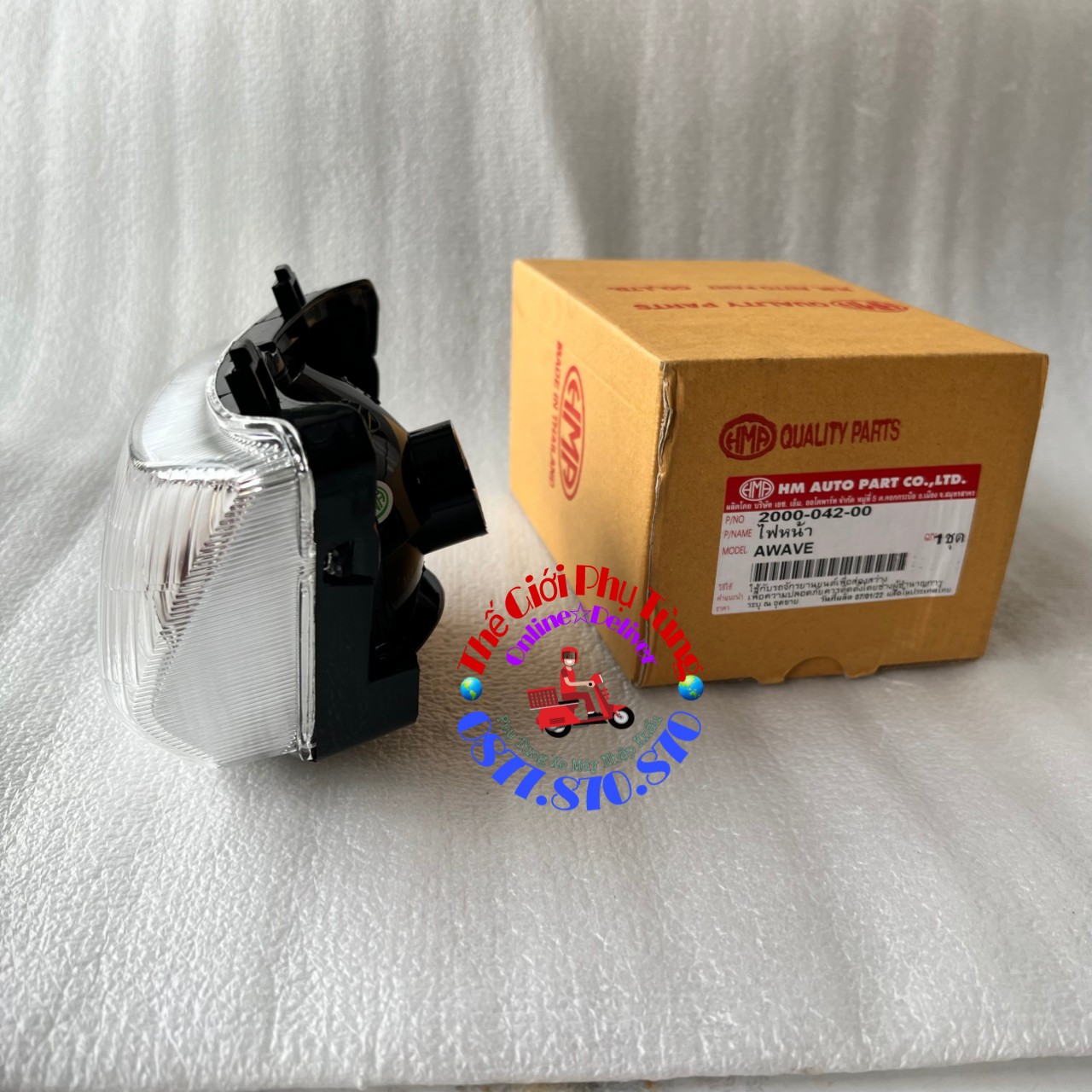 Đèn pha, Chóa đèn Wave thái 100 zin Thái Lan 2000-042-00