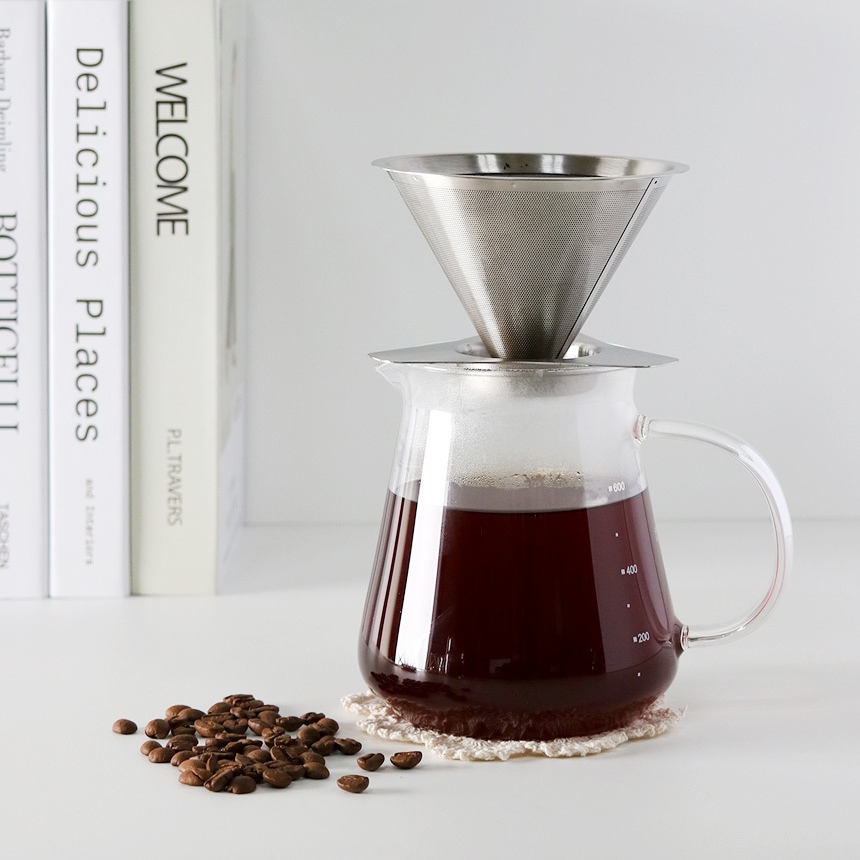 Phễu lọc cafe inox Samadoyo F119 ( cho bình 600ml)