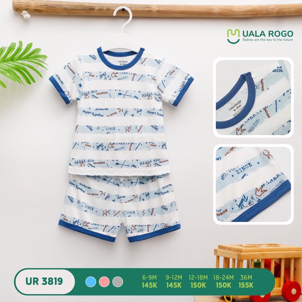 Bộ cộc tay cho bé Uala Rogo UR3819