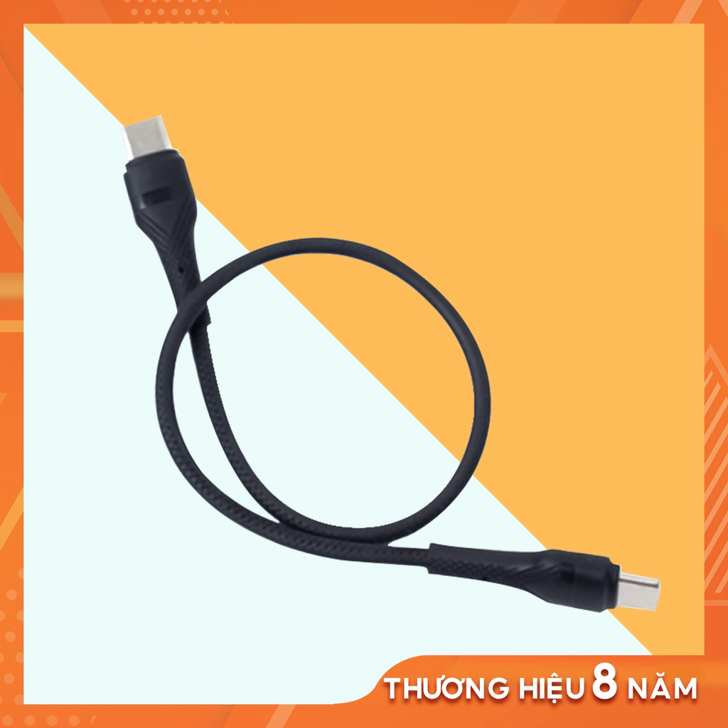 Cáp USB-C to USB-C TPE 0.3m, Bảo hành 1 đổi 1