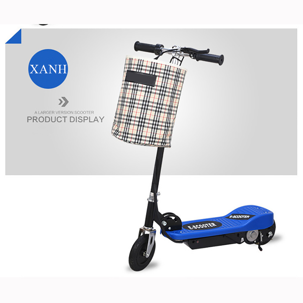Xe điện mini E SCOOTER phiên bản cao cấp gấp gọn, động cơ 120W, pin 4.5AH / 24V, tải trọng 80kg, tặng kèm giỏ đồ, bảo hành 2 năm, lỗi đổi mới trong 7 ngày đầu nhận hàng