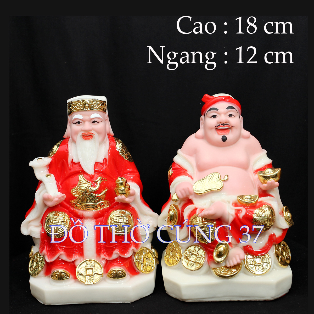 [ Cao 18 cm , 22 cm ]TƯỢNG THẦN TÀI -THỔ ĐỊA [COMPOSITE + BỘT ĐÁ  ]
