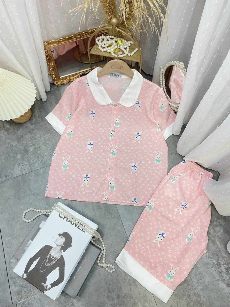[Giá hủy diệt] BỘ LỤA PIJAMA MANGO LỬNG, CỔ SEN SIÊU XINH