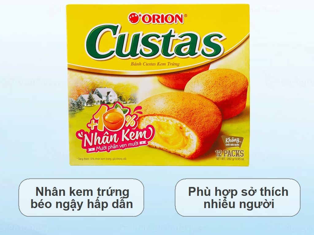 Bánh Custas (hộp 12 chiếc)