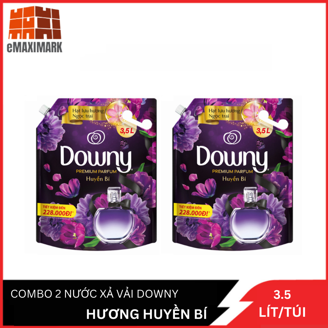 [HCM ship 2h] Combo 2 Nước Xả Vải Downy Huyền Bí Túi 3.5L