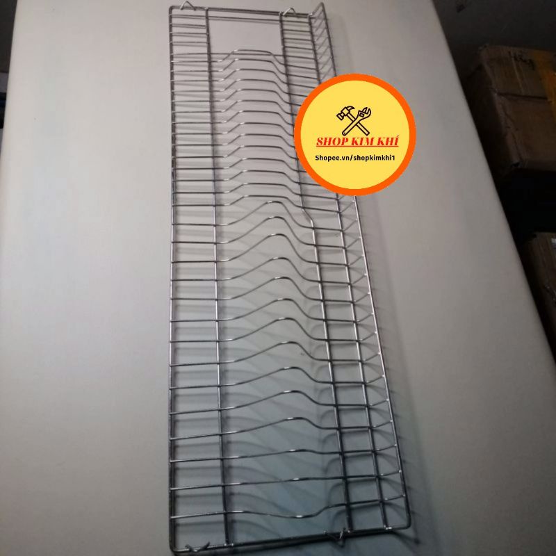 Giá khay kệ để úp bát đĩa chén ly inox 304 gắn tủ bếp