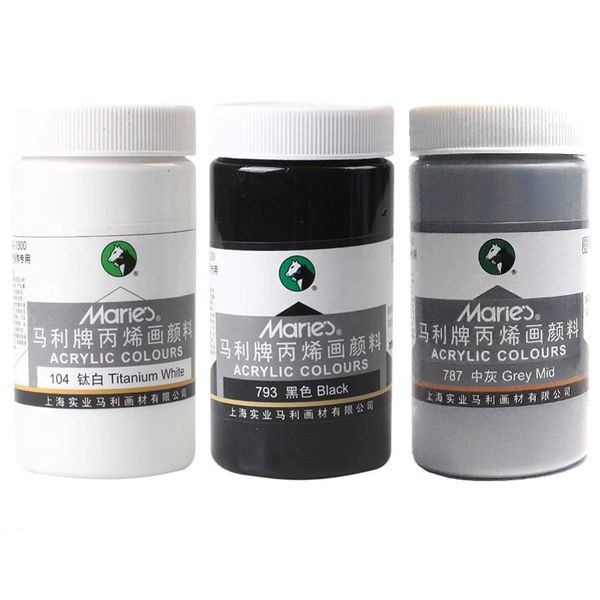 Màu Acrylic Marie'S 100Ml /300Ml (Trắng, Đen)
