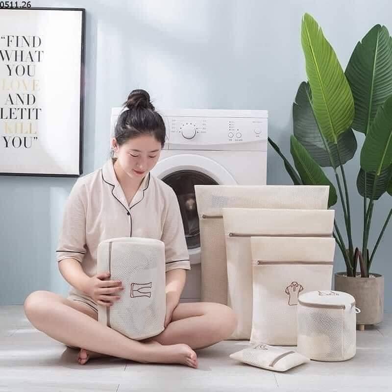 Sét Túi Lưới Giặt Đồ 6 món 3 Lớp Cao Cấp Mới Nhất (set 6 túi)